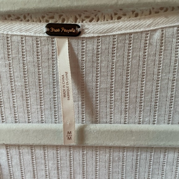 Free People Lace Button Down Long Sleeve - Picture 4 of 4